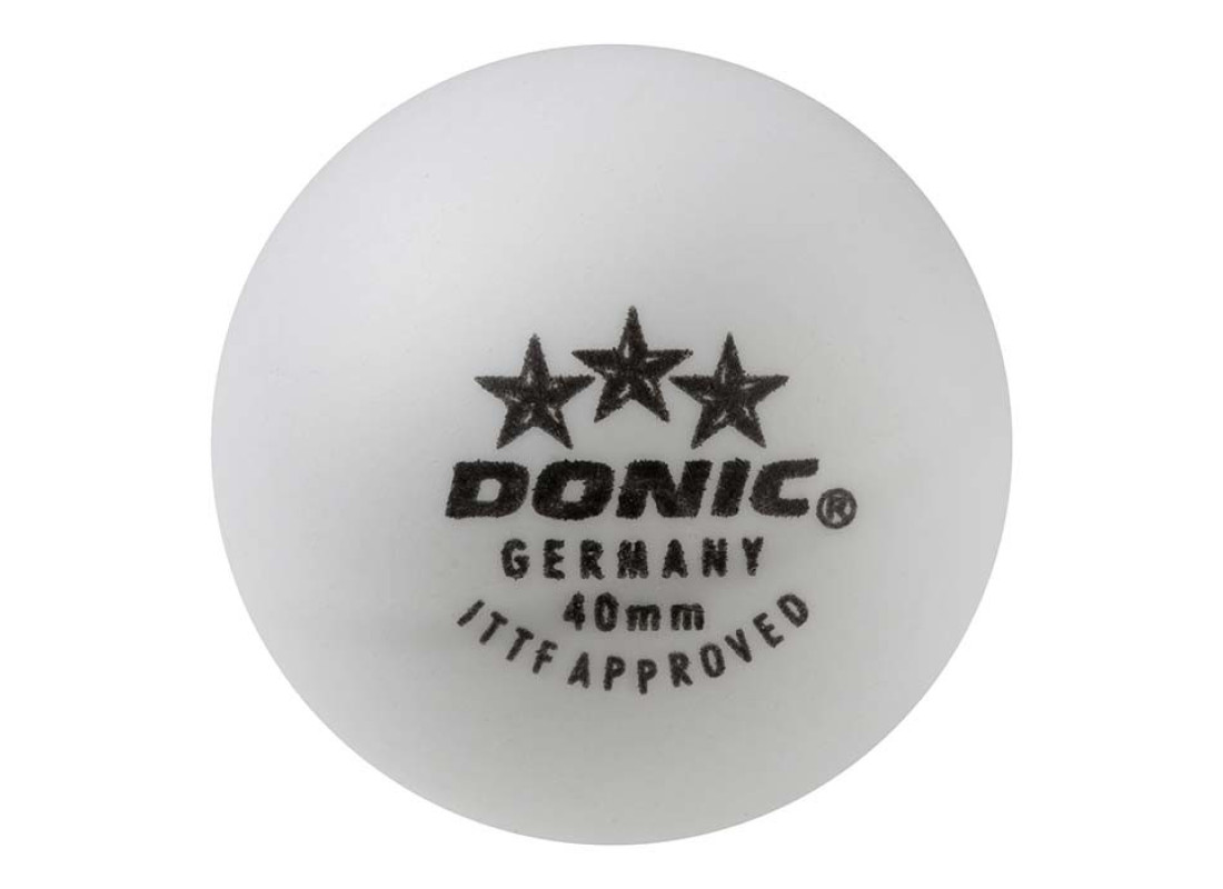 Шарики для настольного тенниса Donic 3*, 3шт, белый Шарики для настольного тенниса Donic 3*, 3шт, белый